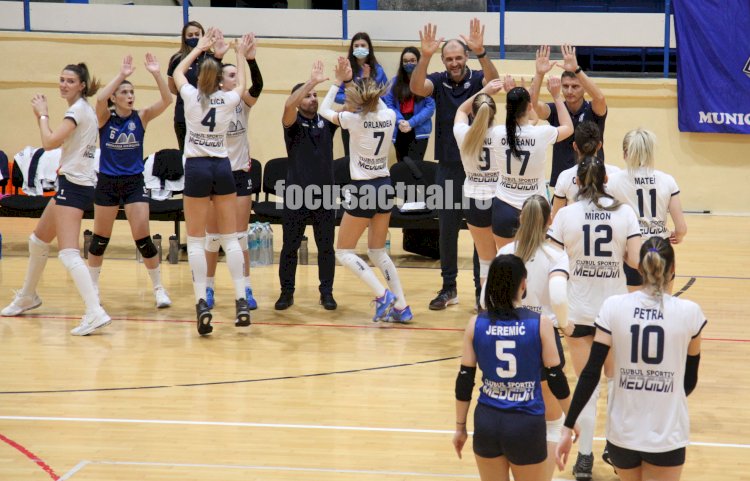 Volei Feminin/Divizia A1- CS Medgidia a încheiat  primul turneu din retur cu o victorie clară