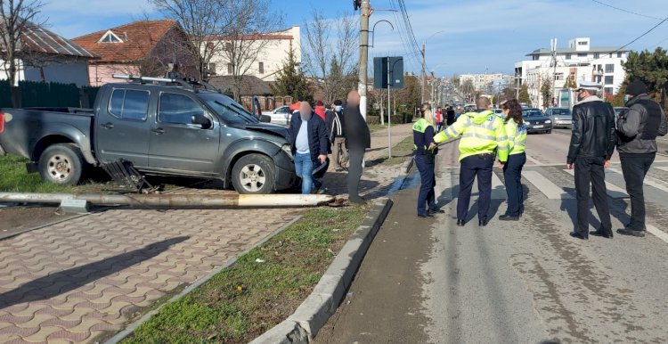 Un șofer iresponsabil foarte aproape sa provoace o tragedie!