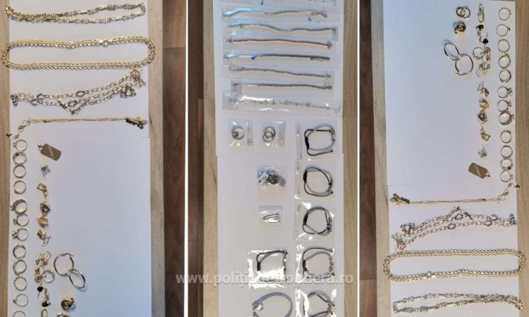Bijuterii în valoare de aproximativ 24.000 lei, confiscate de poliţiştii de frontieră de la P.T.F. Vama Veche