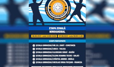Etapa zonală de minihandbal la Constanța
