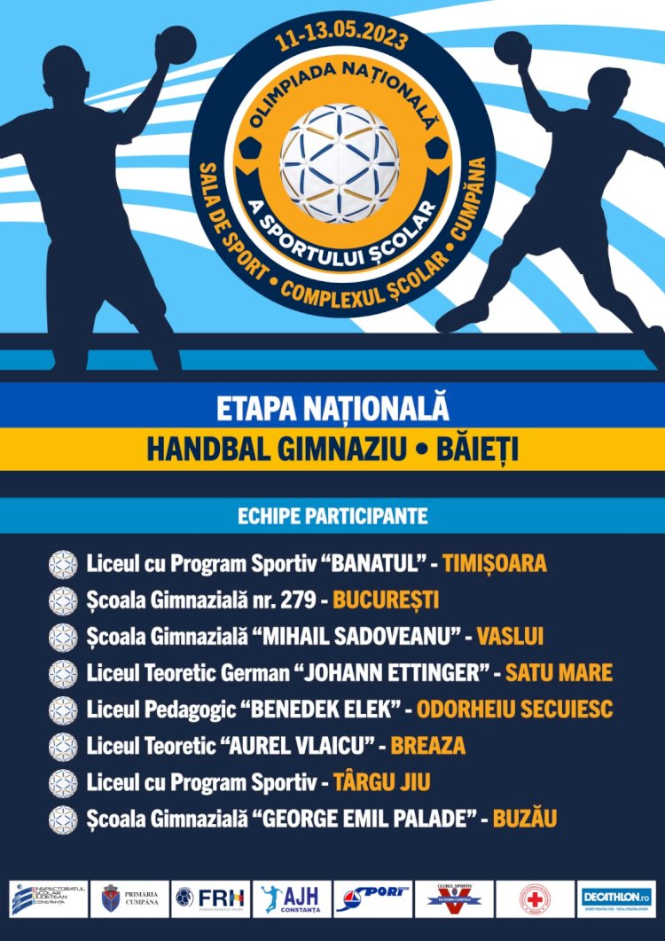 Olimpiada Națională a Sportului Școlar - Etapa Națională la Handbal Gimnaziu Băieți
