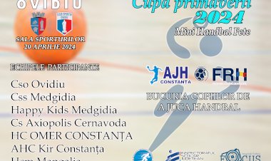 CUPA PRIMĂVERII LA MINI HANDBAL LA FEMININ ÎN OVIDIU