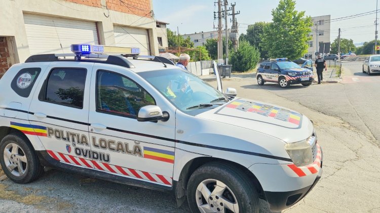 Acțiuni preventive și sancțiuni aplicate în Ovidiu: bilanțul unei zile pline pentru Poliția Locală