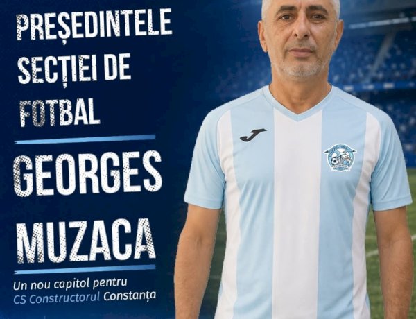 Un nou capitol pentru CS Constructorul Constanța: Georges Muzaca este noul președinte al secției de fotbal